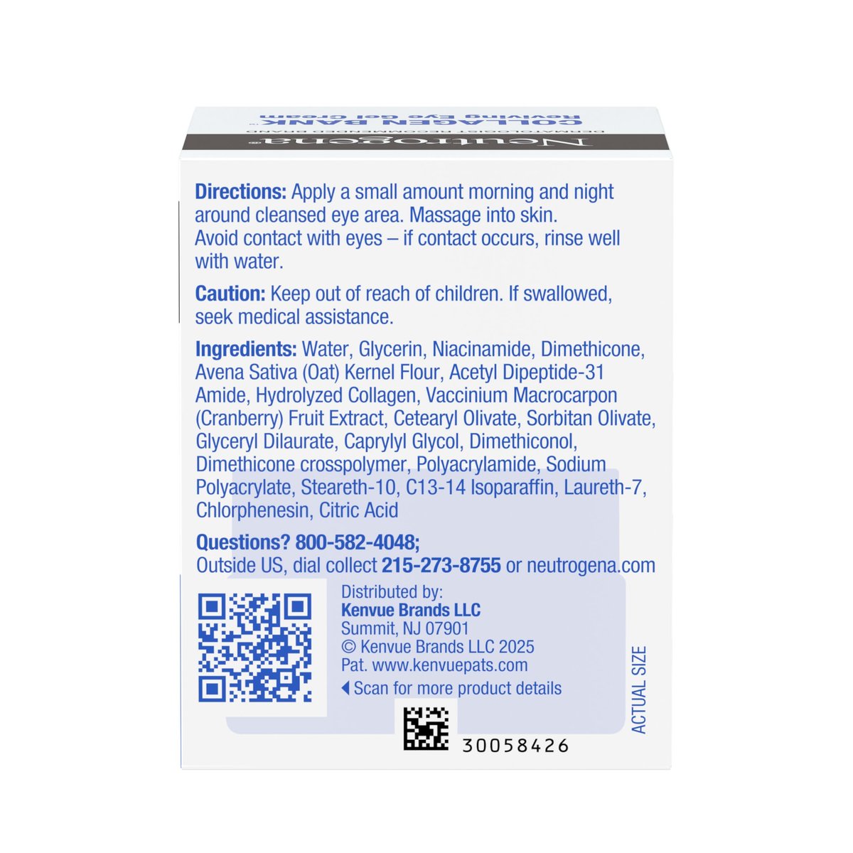 Neutrogena Collagen Bank Reviving Eye Cream - Under Eye Cream with Peptides, Helps Preserve Collagen, Visibly Improves Dark Circles, Puffiness, Fine Lines & Texture, Fragrance Free, 0.5 oz - görsel 17