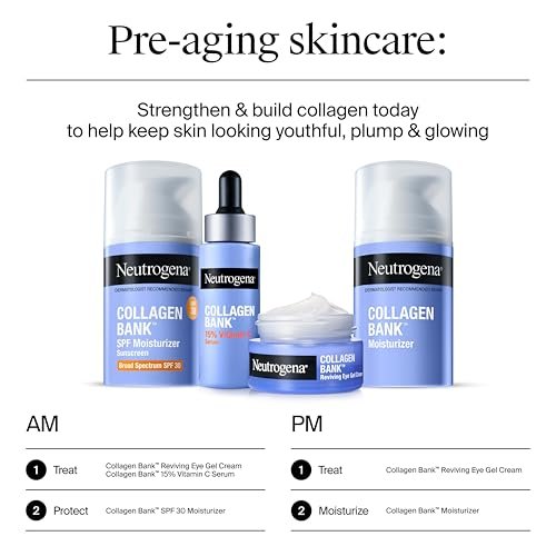 Neutrogena Collagen Bank Reviving Eye Cream - Under Eye Cream with Peptides, Helps Preserve Collagen, Visibly Improves Dark Circles, Puffiness, Fine Lines & Texture, Fragrance Free, 0.5 oz - görsel 14