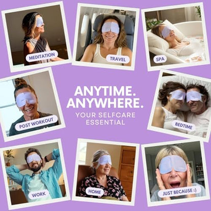 LumiDew Steam Eye Mask - Self-Heating, Unscented, 16 Pack for Dry Eye Relief, Stye Treatment, and Relaxing Sleep Avelisse