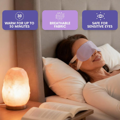 LumiDew Steam Eye Mask - Self-Heating, Unscented, 16 Pack for Dry Eye Relief, Stye Treatment, and Relaxing Sleep Avelisse