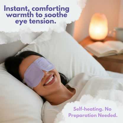 LumiDew Steam Eye Mask - Self-Heating, Unscented, 16 Pack for Dry Eye Relief, Stye Treatment, and Relaxing Sleep Avelisse