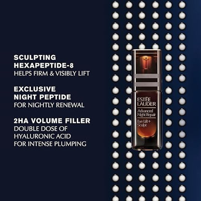 Estée Lauder Advanced Night Repair Eye Lift + Sculpt | Eye Cream with 2HA Volume Filler & Hexapeptide-8, 0.5 Fl Oz Avelisse