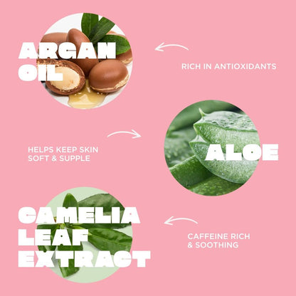 Cake Beauty Desserted Island Body Oil – Rich & Nourishing Radiance-Enhancing Body Oil with Argan Oil, Aloe & Camellia Leaf Extract for Dry Skin, 3.4 Fl Oz