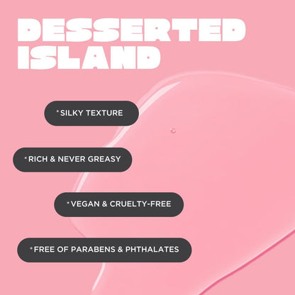 Cake Beauty Desserted Island Body Oil – Rich & Nourishing Radiance-Enhancing Body Oil with Argan Oil, Aloe & Camellia Leaf Extract for Dry Skin, 3.4 Fl Oz