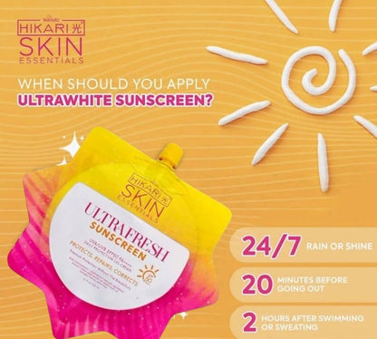 HikariSkin Essentials Ultra Fresh Sunscreen SPF 50 - 50ml Avelisse