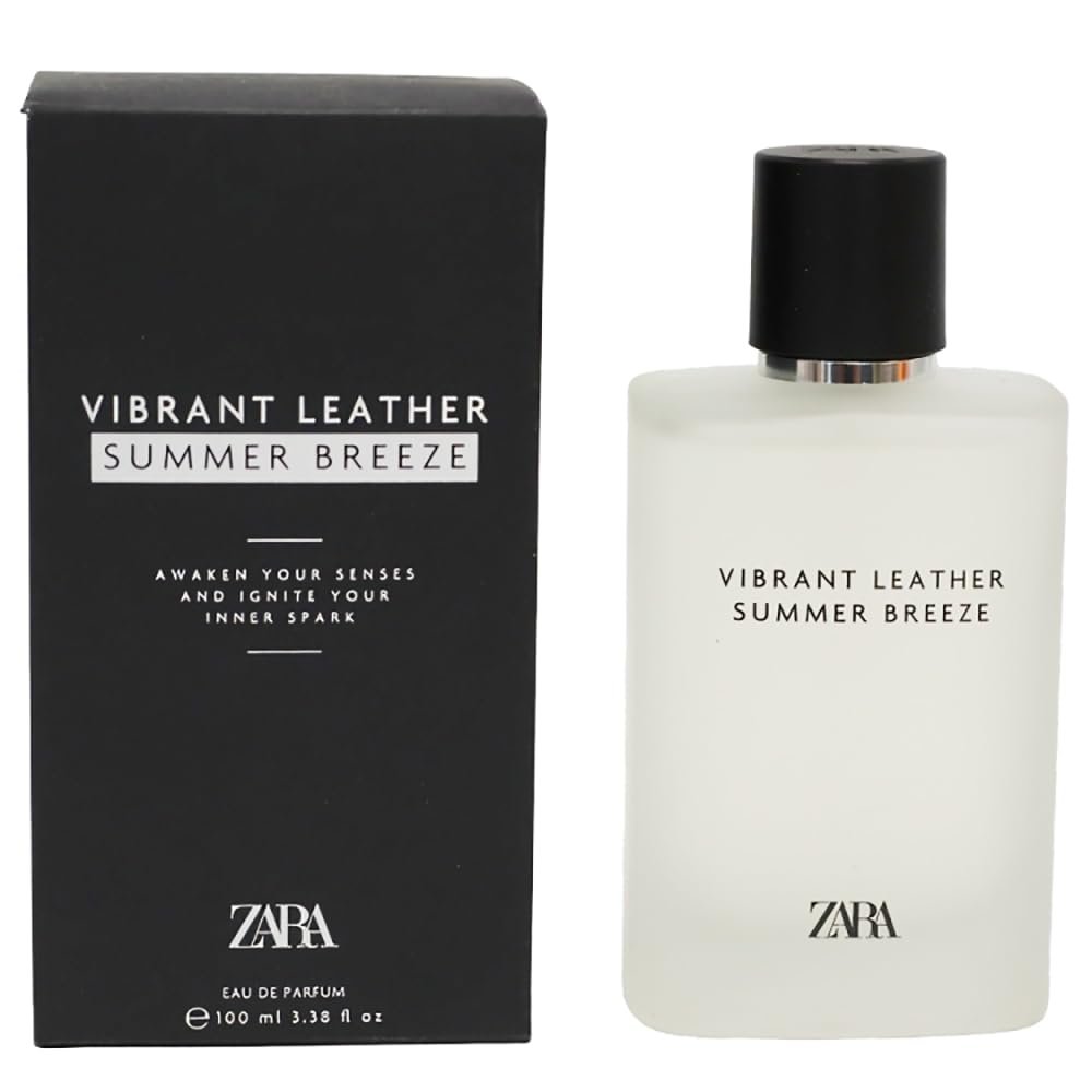 Zara Vibrant Leather Summer Breeze Eau de Parfum for Men - 100ml (3.38 fl oz) - Fresh Citrus & Woody Fragrance for Daily Wear - görsel 1