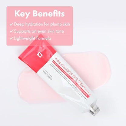 TOSOWOONG PDRN Hyaluron Face Cream - 5,000ppm Salmon DNA, Niacinamide, Hyaluronic Acid & Panthenol Moisturizer for Hydrating, Firming & Uneven Skin Tone - Korean Skincare, 50ml Avelisse