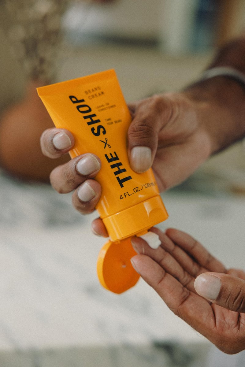 The Shop by LeBron James Men's Conditioning Beard Cream - Leave-In Moisturizer with Avocado Oil & Shea Butter, Softens, Hydrates & Tames Facial Hair, Lightweight & Non-Greasy, Eucalyptus Scent, 4 Fl Oz - görsel 3