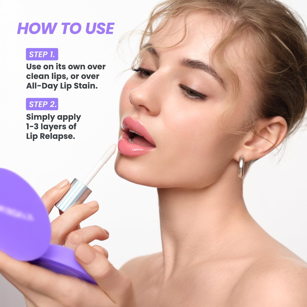 Wonderskin Lip Plumper Gloss - Lip Relapse Plumping Gloss for Fuller-Looking, Hydrating, Non-Sticky High-Shine Finish Avelisse
