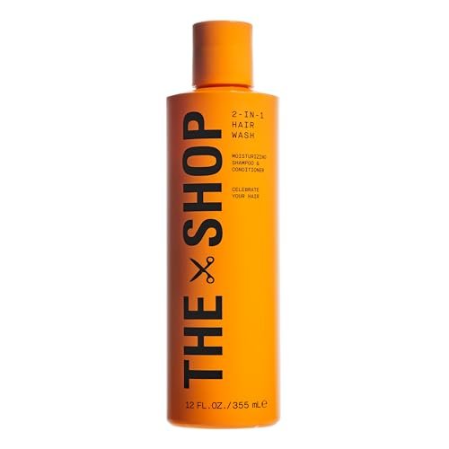The Shop by LeBron James Men's 2-in-1 Moisturizing Hair Wash - Shampoo & Conditioner with Coconut-Derived Cleansers, Hydrates Hair & Scalp, Smoothes & Shines, Refreshing Eucalyptus Scent, 12 Fl Oz - görsel 2