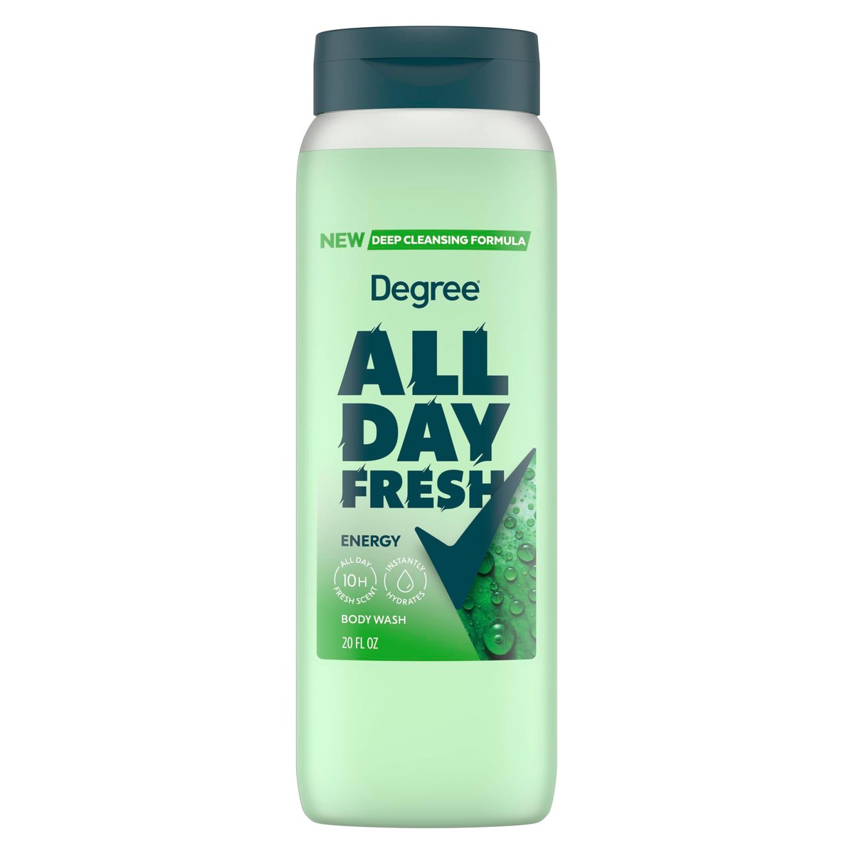 Degree All Day Fresh Body Wash Fresh Energy Deep Cleansing 20 Fl Oz - görsel 1