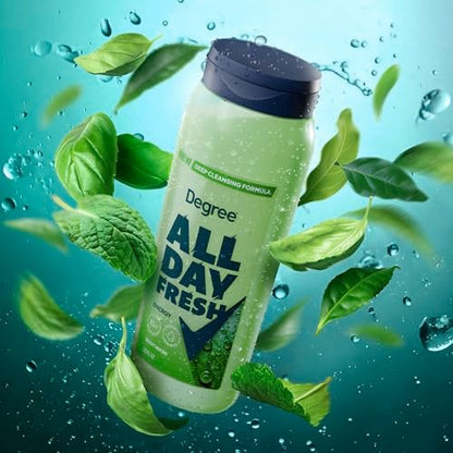 Degree All Day Fresh Body Wash Fresh Energy Deep Cleansing 20 Fl Oz