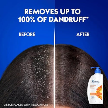 Head & Shoulders Anti Hair Fall Shampoo, 2 Pack Anti Dandruff Shampoo, Relieves Dry Scalp and Repairs Damage, Fresh Scent, 22 oz Pump Bottles Avelisse