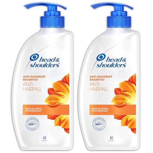 Head & Shoulders Anti Hair Fall Shampoo, 2 Pack Anti Dandruff Shampoo, Relieves Dry Scalp and Repairs Damage, Fresh Scent, 22 oz Pump Bottles Avelisse