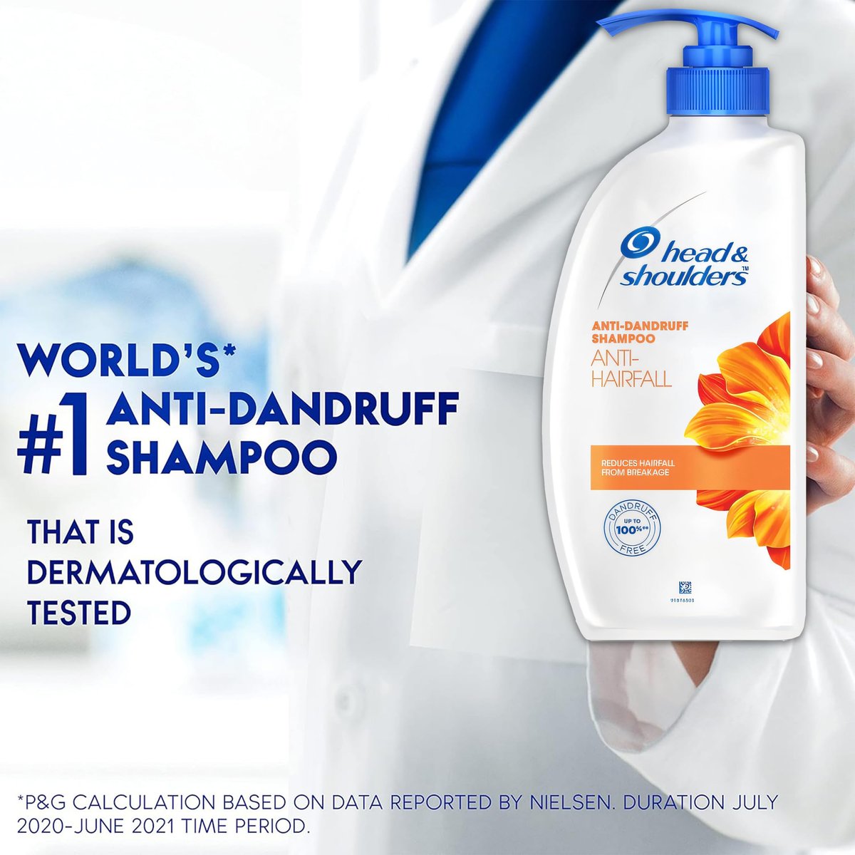 Head & Shoulders Anti Hair Fall Shampoo, 2 Pack Anti Dandruff Shampoo, Relieves Dry Scalp and Repairs Damage, Fresh Scent, 22 oz Pump Bottles Avelisse