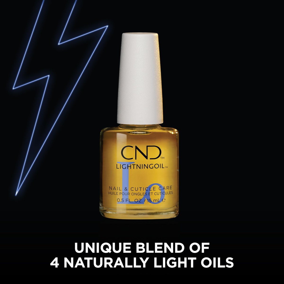 CND Lightning Oil – Fast-Absorbing Nail & Cuticle Hydration (0.5 fl oz) Avelisse