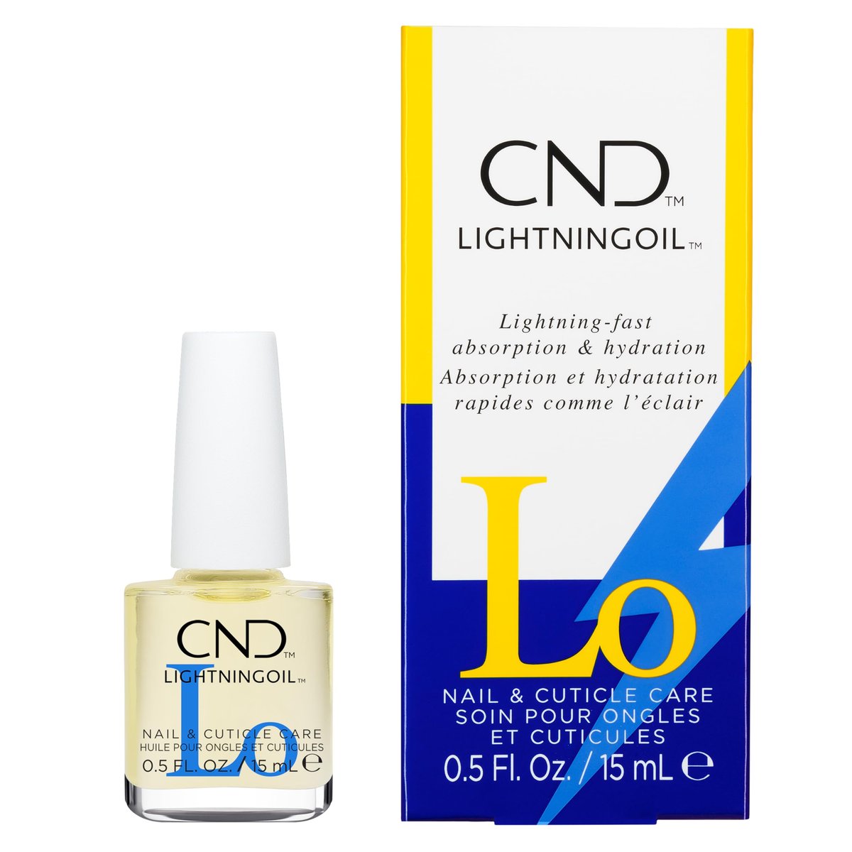 CND Lightning Oil – Fast-Absorbing Nail & Cuticle Hydration (0.5 fl oz) Avelisse