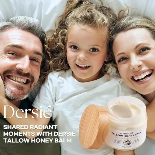 Dersie Cream with Magnesium and Tallow - Honey Tallow Balm, 2.12 oz - Face Moisturizer Avelisse