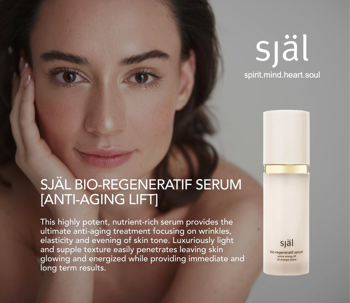 Sjal Bio-Regenerative Anti-Aging Face & Neck Serum – Luxuriously Light Peptide Complex with Hyaluronic Acid & Signature Gemstone Blend - görsel 3