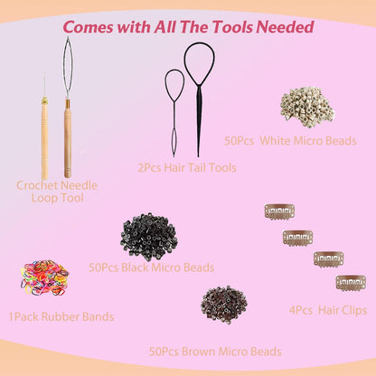 GTTUKK Hair Tinsel Kit - 48 Inch, 20 Colors, 6000 Strands - Heat Resistant Fairy Hair Extensions for Women & Girls Avelisse