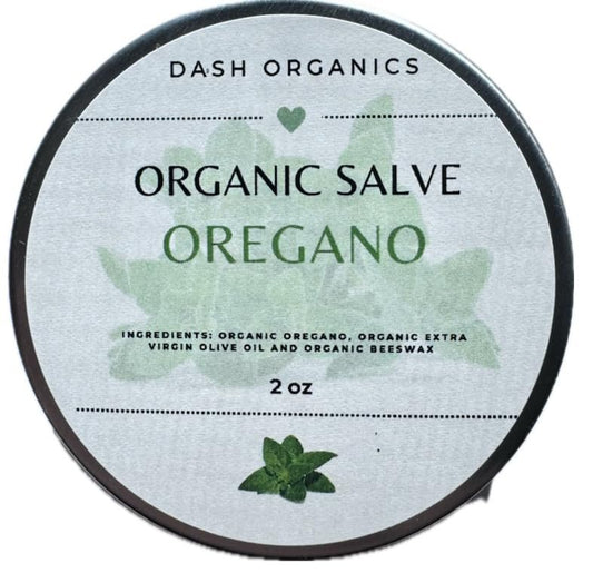 Organic Oregano Salve by DASH ORGANICS – Natural Herbal Balm for Dry Skin, Unscented, 2 oz – Use as Mineral Makeup Primer or Makeup Remover