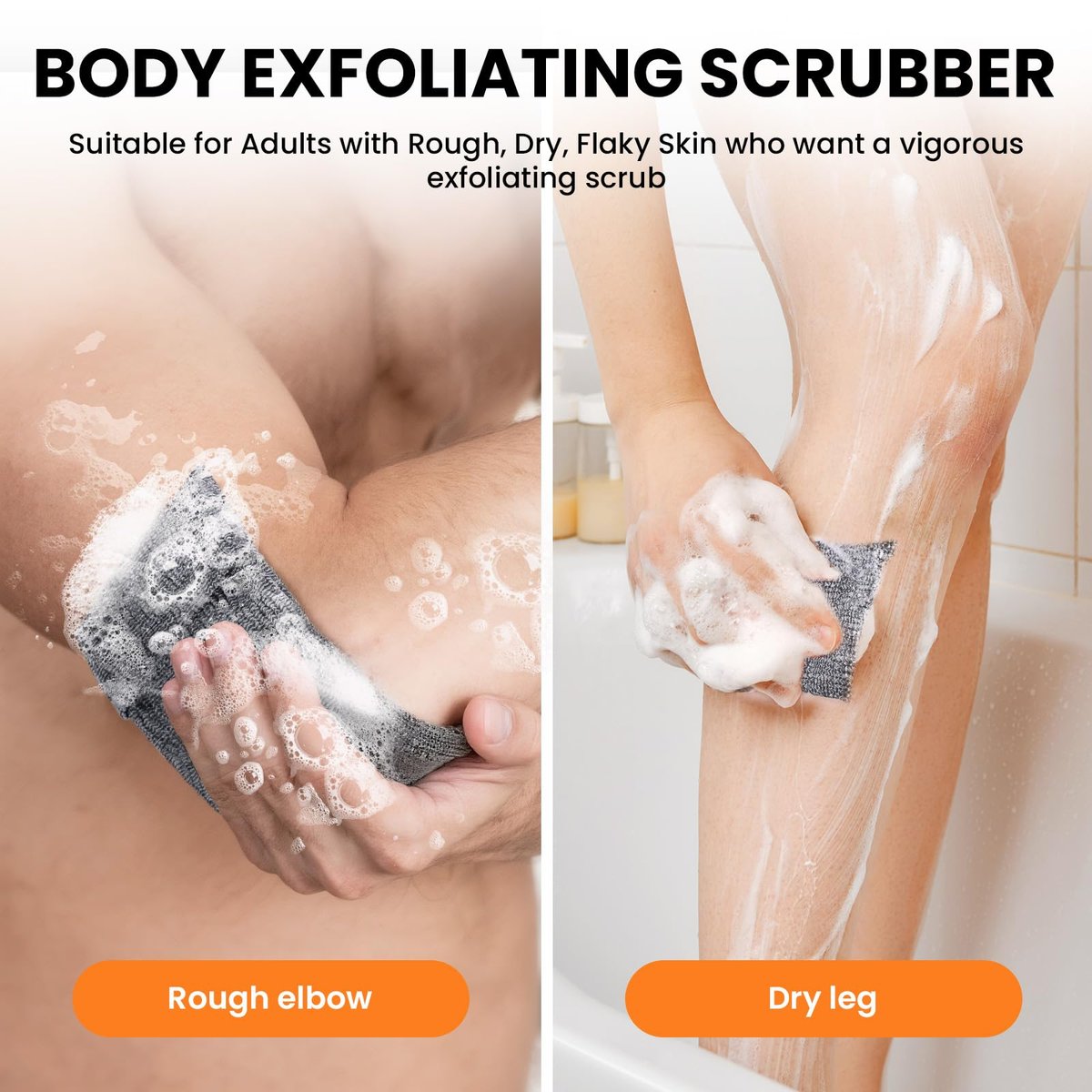 RIYNIBIY Soap Bag - 2 Pack Bar Soap Pouch for Deep Exfoliating, Body Scrubber Shower Sponge Loofah, Exfoliating Bath Sponge, Foaming Scrubba Wash Bag for Body Washing, Travel with Quick-Dry Mesh - görsel 11