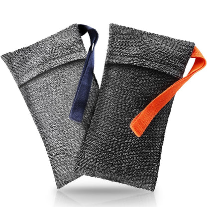 RIYNIBIY Soap Bag - 2 Pack Bar Soap Pouch for Deep Exfoliating, Body Scrubber Shower Sponge Loofah, Exfoliating Bath Sponge, Foaming Scrubba Wash Bag for Body Washing, Travel with Quick-Dry Mesh