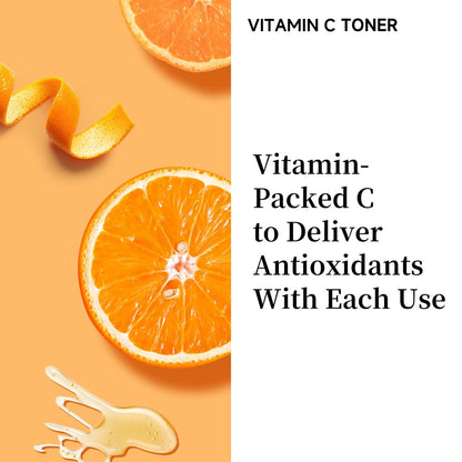 Vitamin C Face Toner 130ml – HONLINK 5X Vitamin C Complex with Niacinamide & Hyaluronic Acid, Hydrating & Balancing Daily Skincare Toner Avelisse
