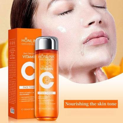 Vitamin C Face Toner 130ml – HONLINK 5X Vitamin C Complex with Niacinamide & Hyaluronic Acid, Hydrating & Balancing Daily Skincare Toner Avelisse