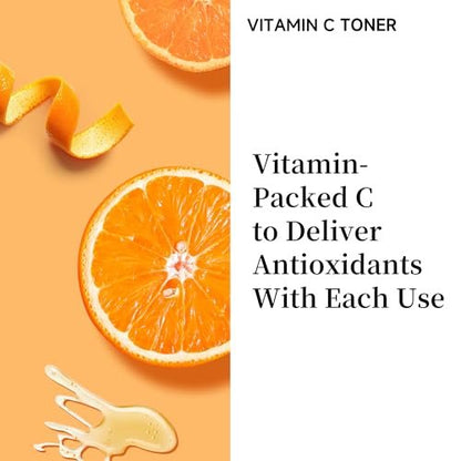 Vitamin C Face Toner 130ml – HONLINK 5X Vitamin C Complex with Niacinamide & Hyaluronic Acid, Hydrating & Balancing Daily Skincare Toner Avelisse