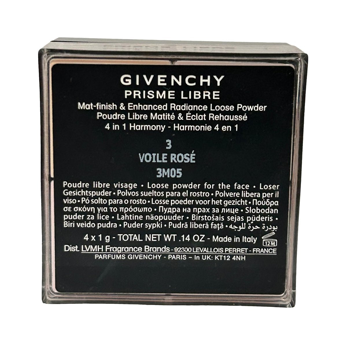 Givenchy Prisme Libre Loose Powder Mat-Finish #3 Voile Rose 4x1g (0.14 oz) - New Without Box Avelisse
