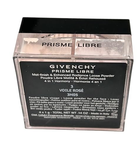 Givenchy Prisme Libre Loose Powder Mat-Finish #3 Voile Rose 4x1g (0.14 oz) - New Without Box Avelisse