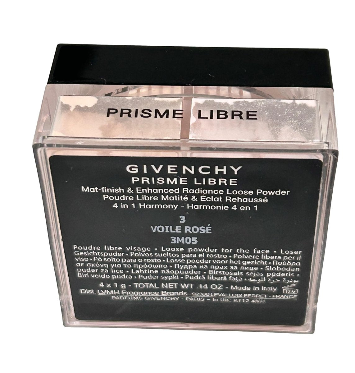 Givenchy Prisme Libre Loose Powder Mat-Finish #3 Voile Rose 4x1g (0.14 oz) - New Without Box Avelisse