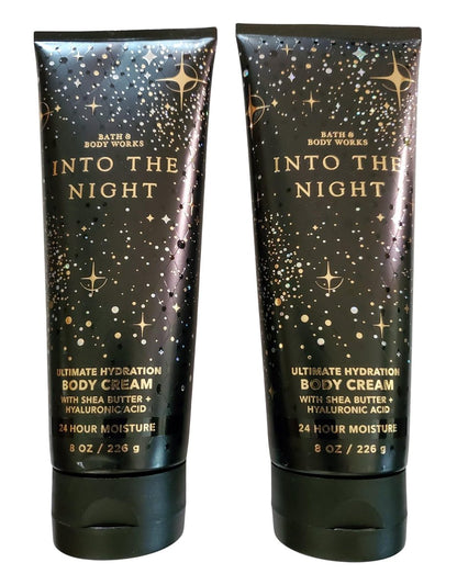 Bath & Body Works Into the Night Ultimate Hydration Body Cream – Pack of 2 (8 oz each) Avelisse