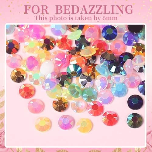 28000 Pcs Nail Art Rhinestones - 28 Colors 3mm Flat-Bottom Round Resin Crystals for DIY Nails & Crafts Avelisse