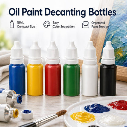 5 Pack 15ml (0.5oz) Small Plastic Dropper Bottles - Empty White Eye Liquid Dropper Bottles, Squeezable & Portable Travel Containers with Cap and Plug + Funnel