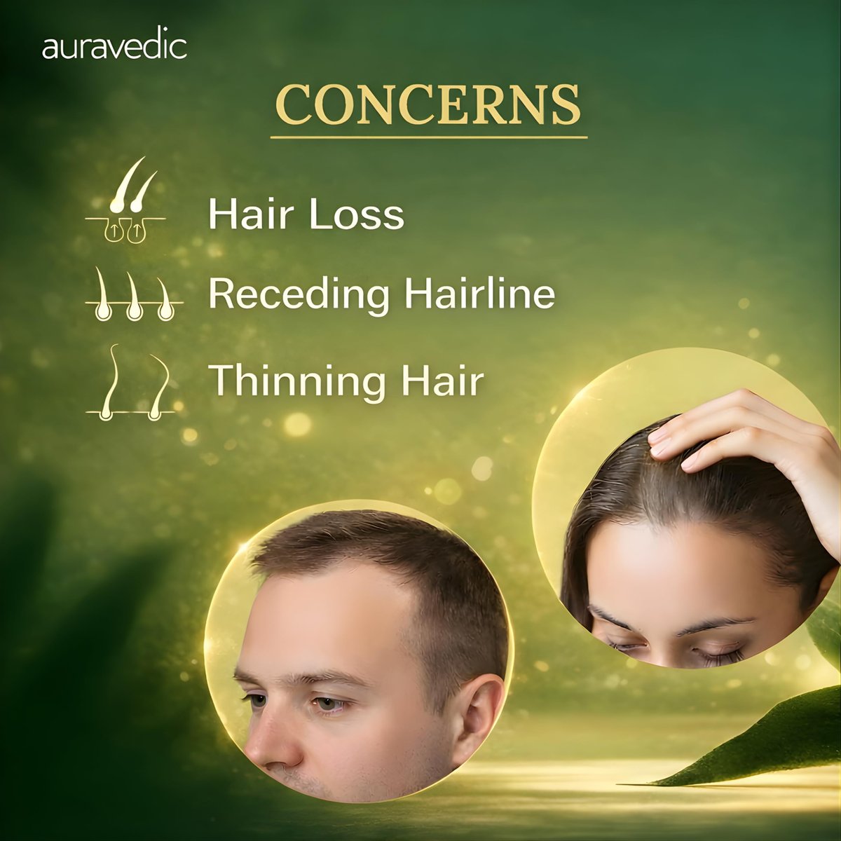 Auravedic Hair Growth Serum with 3% Redensyl & 4% Anagain | Nourishes Roots, Reduces Breakage & Supports Fuller Looking Hair | Rosemary, Bhringraj, Hibiscus | 1.01 Fl Oz (30ml) - görsel 7