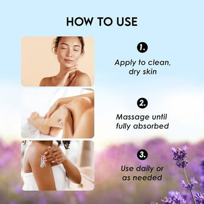KOXUO Magnesium Sleep Lotion – Relaxing Nighttime Moisturizer with Shea Butter & Olive Oil, Gentle for Sensitive Skin & Pregnancy Safe, Family Use