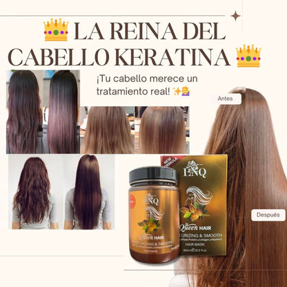 Keratina Capilar La Reina del Cabello – 850 ml – Deep Hydration & Smoothing Hair Conditioner with Argan Oil, Collagen, Wheat Protein & Vitamin E – Salt-Free & Paraben-Free Avelisse
