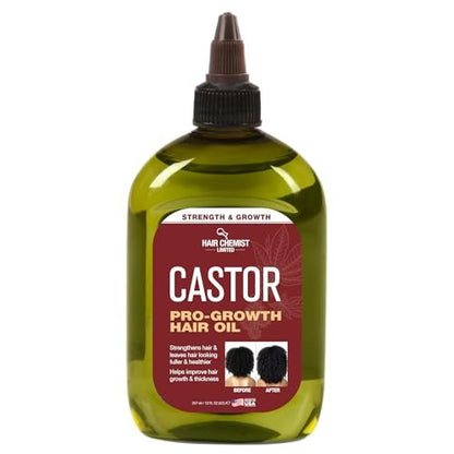 Hair Chemist Pro-Growth Natural Castor Hair Oil, 12 oz - Strengthening & Growth Stimulator Avelisse