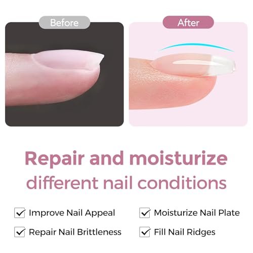 CANNI Nail Strengthening Reinforce Gel – Clear Hardener Polish for Weak, Damaged Nails, Long-Lasting Soak-Off DIY Nail Art - görsel 8