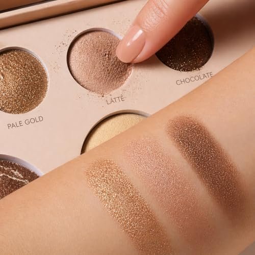Baked Face Palette for Mature Skin – Bronzer, Blush, Highlighter & Eyeshadows – Velvet Texture, Vegan & Cruelty-Free, Travel-Friendly Makeup Kit Avelisse