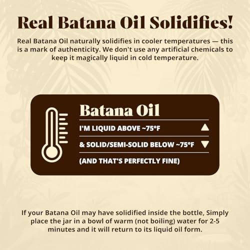 Vital Strands Batana Oil for Hair Growth – 100% Pure & Organic Botana Oil from Honduras – Strengthens, Thickens & Restores Natural Hair – Cold Pressed Raw Scalp & Hair Treatment for Men & Women – 60ml Avelisse