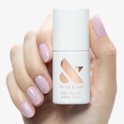 Olive & June Gel Polish Base Coat – Long Lasting, HEMA-Free & Cruelty-Free, UV LED Nail Lamp Required, 0.46 Fl Oz - görsel 4
