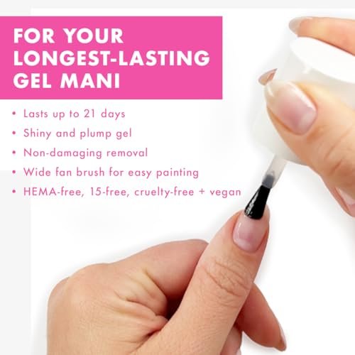 Olive & June Gel Polish Base Coat – Long Lasting, HEMA-Free & Cruelty-Free, UV LED Nail Lamp Required, 0.46 Fl Oz - görsel 8
