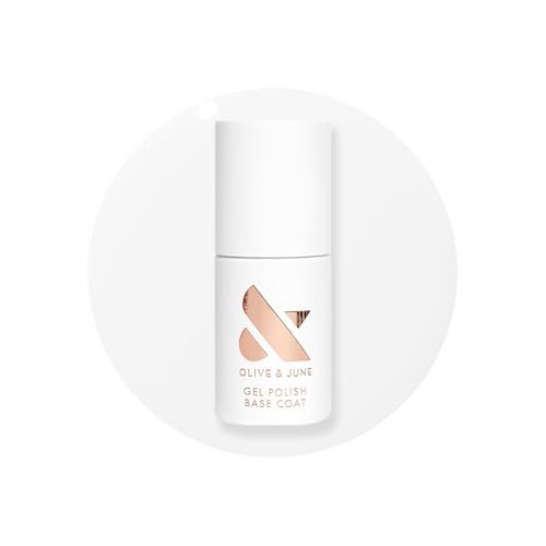 Olive & June Gel Polish Base Coat – Long Lasting, HEMA-Free & Cruelty-Free, UV LED Nail Lamp Required, 0.46 Fl Oz - görsel 2
