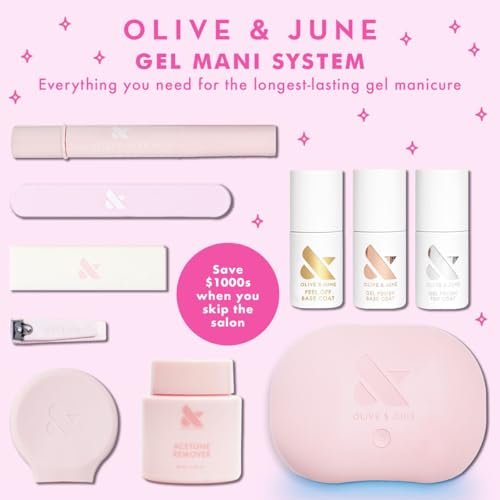 Olive & June Gel Polish Base Coat – Long Lasting, HEMA-Free & Cruelty-Free, UV LED Nail Lamp Required, 0.46 Fl Oz - görsel 18