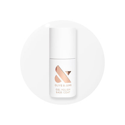Olive & June Gel Polish Base Coat – Long Lasting, HEMA-Free & Cruelty-Free, UV LED Nail Lamp Required, 0.46 Fl Oz