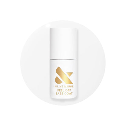 Olive & June Peel Off Base Coat - Non-Damaging, Acetone-Free Removal, Long-Lasting Salon-Quality Manicure at Home - Vegan, HEMA-Free, Cruelty-Free (0.46 Fl Oz) Avelisse