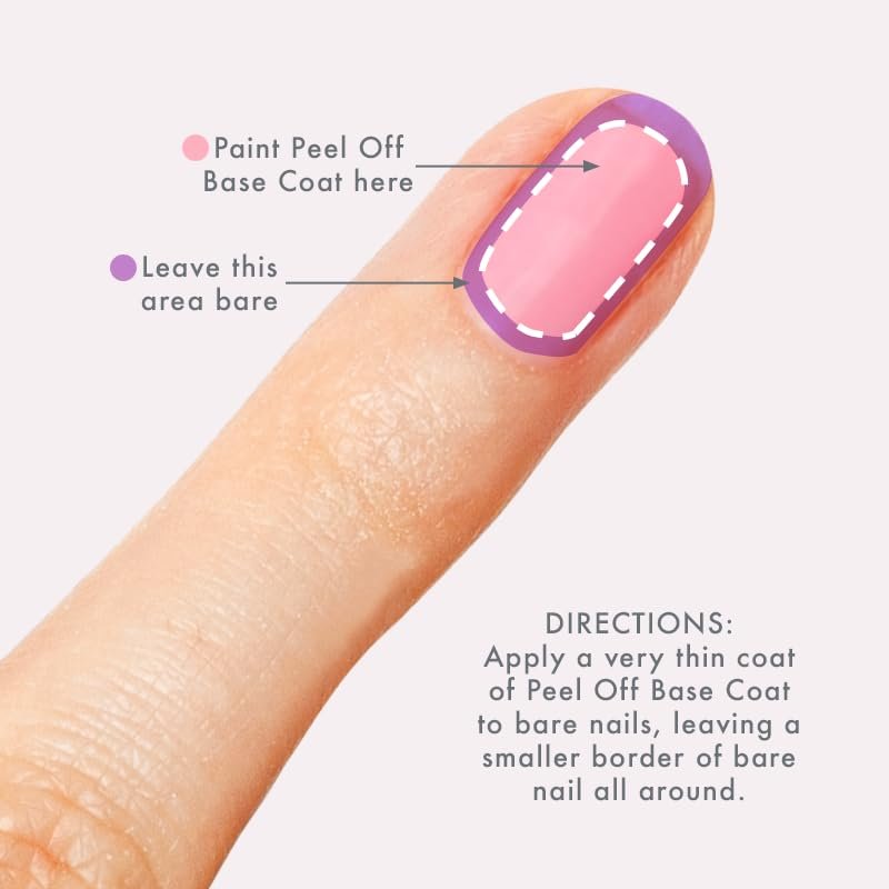 Olive & June Peel Off Base Coat - Non-Damaging, Acetone-Free Removal, Long-Lasting Salon-Quality Manicure at Home - Vegan, HEMA-Free, Cruelty-Free (0.46 Fl Oz) Avelisse